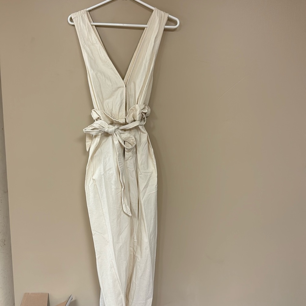 Free People jumpsuit, cream, size M